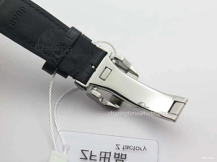 MIROTIME 0313 Modern Portuguese IW371404 ZF V3 1:1 Best Edition SS Black Dial On Black Leather Strap A 7267